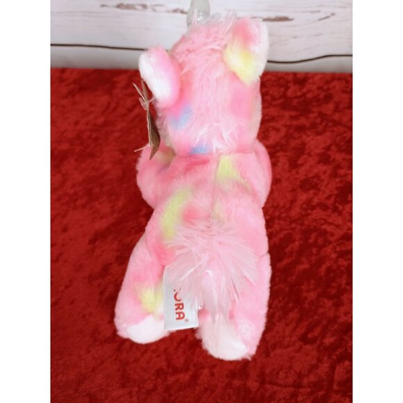 Aurora Eco-Friendly Mini Unicorn Plush Toy 8" Pink Rainbow Pastel Soft Cuddly St - Picture 4 of 7